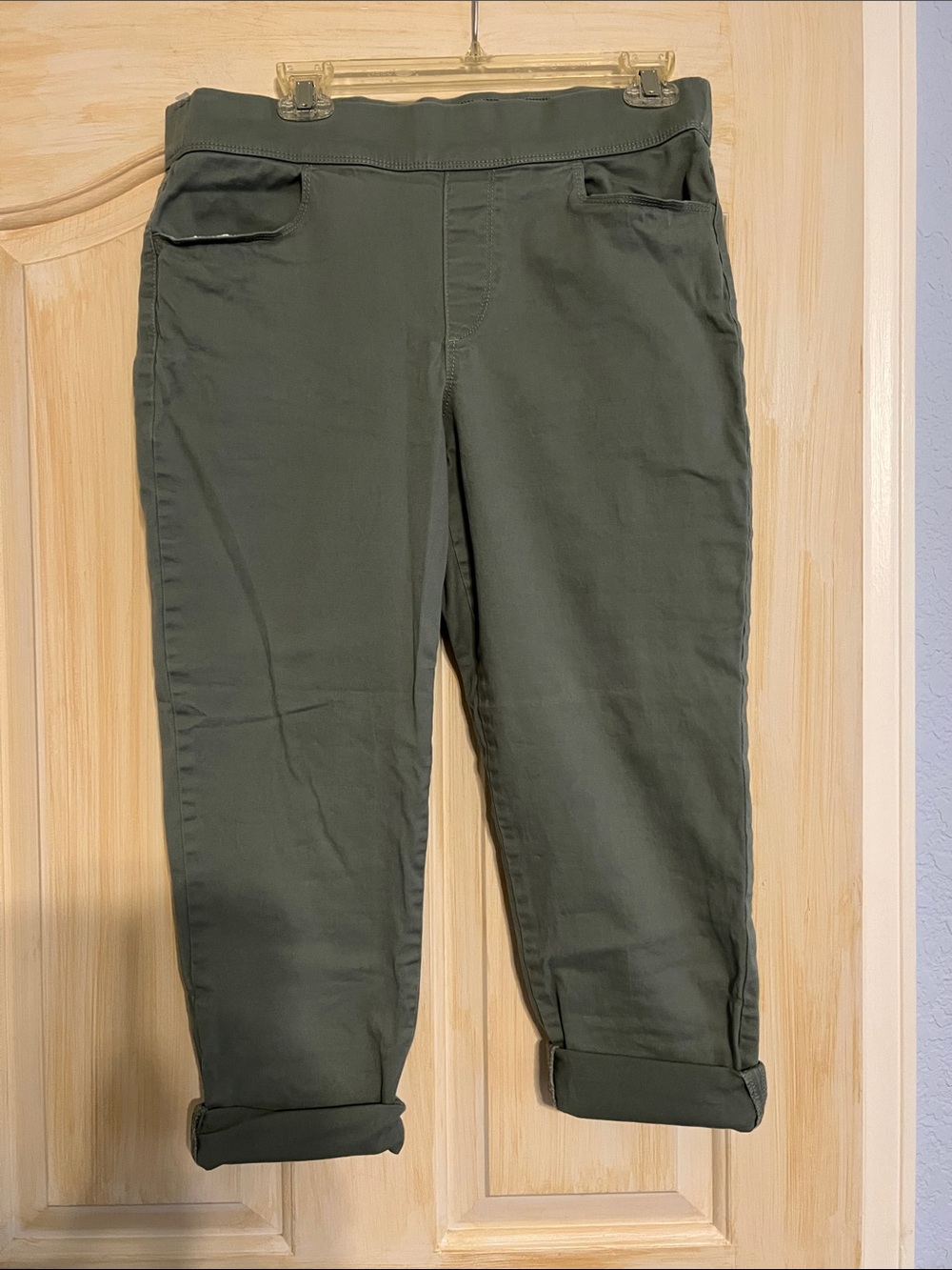 Gloria Vanderbilt Olive Green Capris